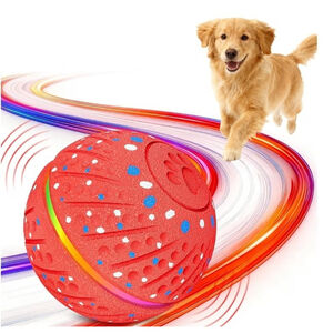 Interactive Dog Toys Ball - Smart Moving Bouncing Dog Ball with Colorful Lights